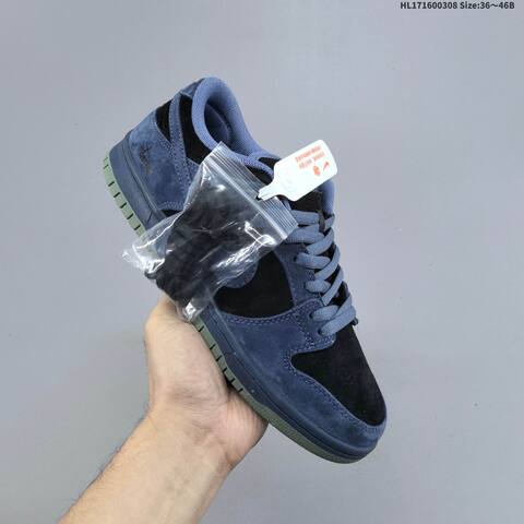 Nike SB Dunk Low Navy Blue Black Olive Green EU 36-46 Skate Shoe - Unisex (BS-61427)