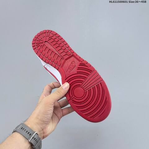 Nike Big Low 355152-150 White Red EU 36-45 Skate Shoe - Unisex (BS-60009)