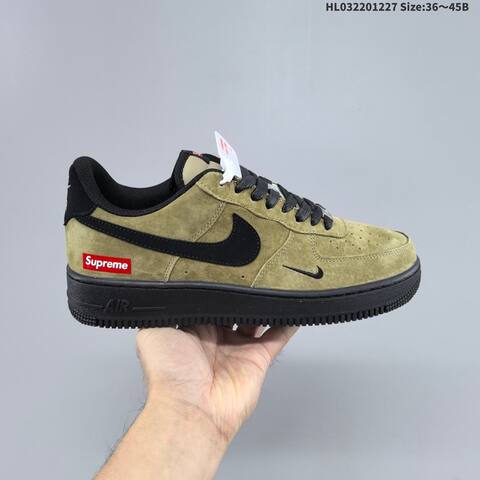 Nike Air Force 1 07 LV8 DV5477-201 Olive Green Black EU 36-45 Sneaker - Unisex (BS-62381)
