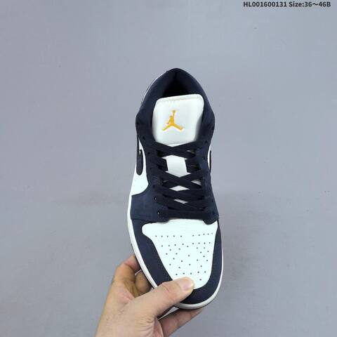 Air Jordan 1 Low Obsidian Suede AIR JORDAN 1 Aj1 Lifestyle (BS-66748)