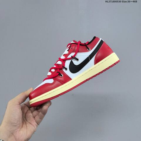 Off-White Nike Air Jordan 1 Low Brown Mocha Lifestyle (BS-60061)