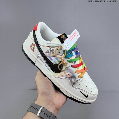 Nike Dunk SB Low White Black Red Multicolor EU 36-45 Skate Shoe - Unisex (BS-60485)