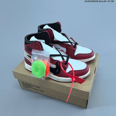 OFF-WHITE x Air Jordan 1 Retro High OG The The Chicago AIR JORDAN 1 Aj1 Lifestyle (BS-66678)