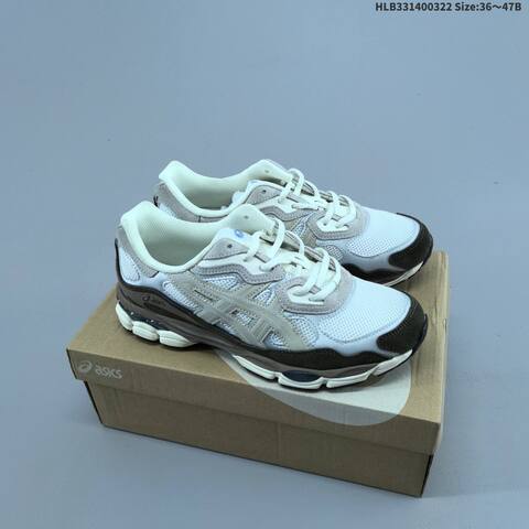 ASICS GEL-NYC Black Grey Beige White EU 36-47 Running Shoe Running Sneakers - Unisex (BS-68982)