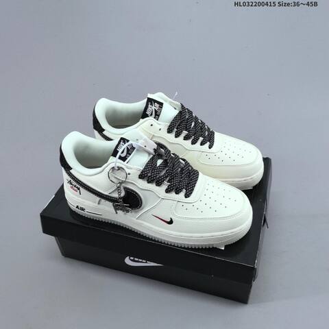 Nike Air Force 1 07 LV8 DN9688-105 Off White Black Red EU 36-45 Sneaker - Unisex (BS-60723)