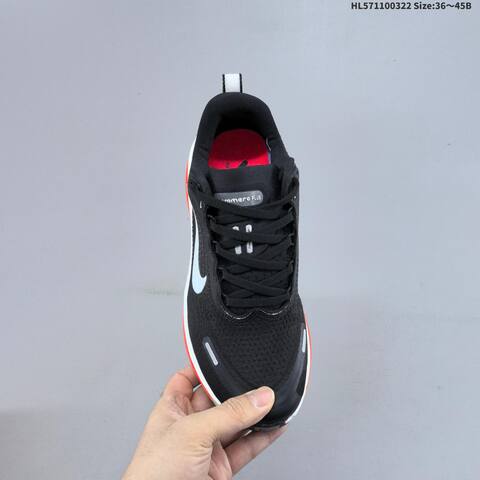 Nike Vomero Plus ReactX Air Zoom Black White Red Yellow EU 36-45 Running Shoe - Unisex (BS-61181)