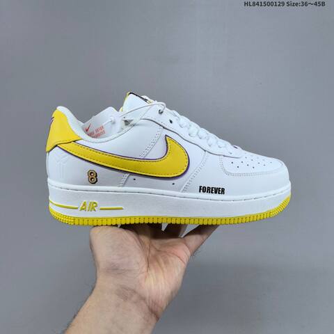 Nike Air Force 1 07 FZ1151-100 White Black Red Yellow EU 36-45 Sneaker - Unisex (BS-61678)