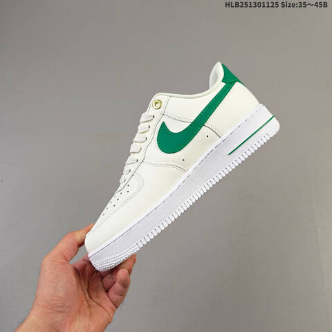 Nike Air Force 1 07 Sail White Green Gold EU 35-45 Sneaker - Unisex (BS-63071)