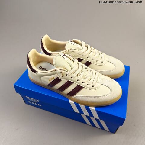 Adidas Samba OG Cream Maroon Gum EU 36-45 Skate Shoe - Unisex (BS-65388)