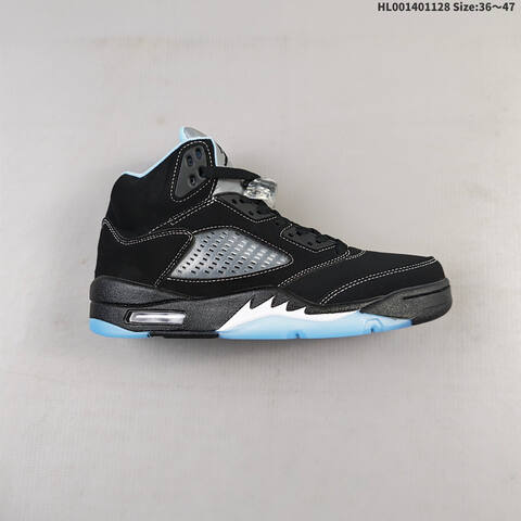 Air Jordan 5 Retro Black University Blue Replica AIR JORDAN 5 Aj5 Lifestyle (BS-67638)