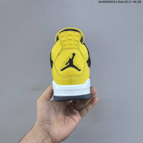 Air Jordan 4 Retro Tour Yellow AIR JORDAN 4 Aj4 Lifestyle (BS-66566)