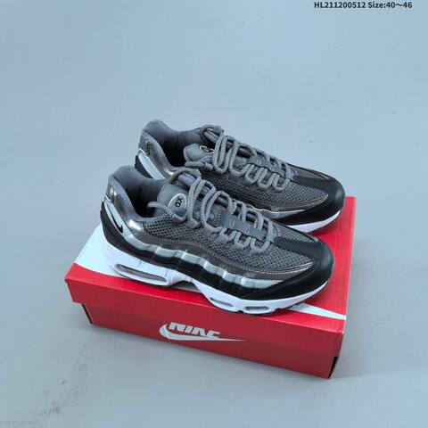 Nike Air Max 95 Light Green Dark Green Silver White Black EU 40-46 Running Shoe - Men's (BS-60386)