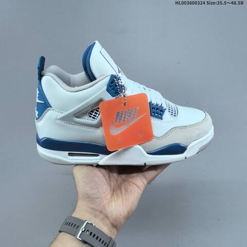 Air Jordan 4 Retro Military Blue AIR JORDAN 4 Aj4 Lifestyle (BS-66449)