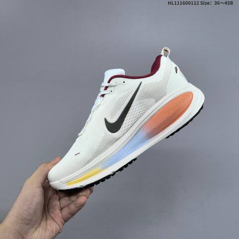 Nike Vomero Plus ReactX Air Zoom Sail Dark Brown Burgundy Orange Blue EU 36-45 Running Shoe - Unisex (BS-62037)