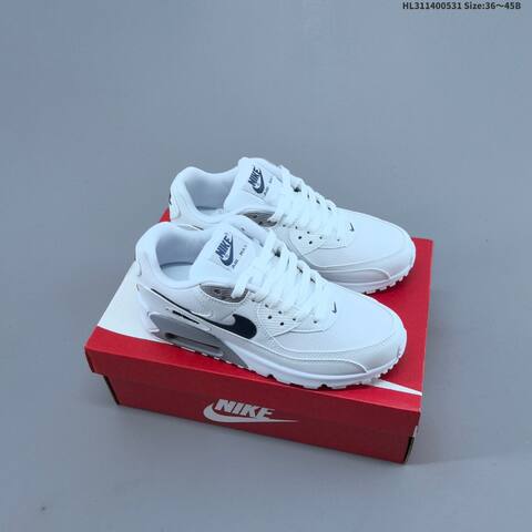 Nike Air Max 90 Cool Grey White Black Yellow EU 36-45 Sneaker - Unisex (BS-60049)