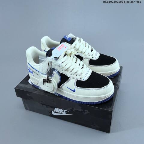 Nike Air Force 1 07 LV8 Dark Grey Orange Black EU 36-45 Sneaker - Unisex (BS-62123)