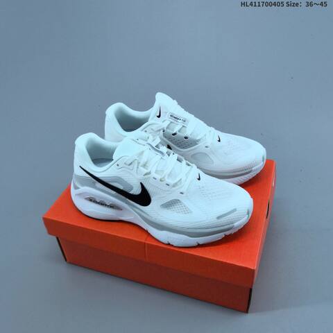 Nike Structure Plus ReactX Air Zoom White Black Grey Orange Red EU 36-45 Running Shoe - Unisex (BS-60921)