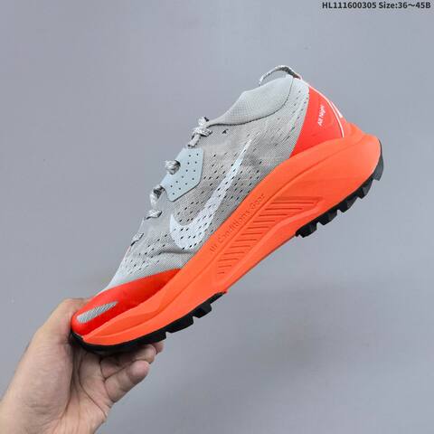 Nike REACTX PEGASUS TRAIL 6 Grey Orange Black White EU 36-45 Trail Shoe - Unisex (BS-61470)