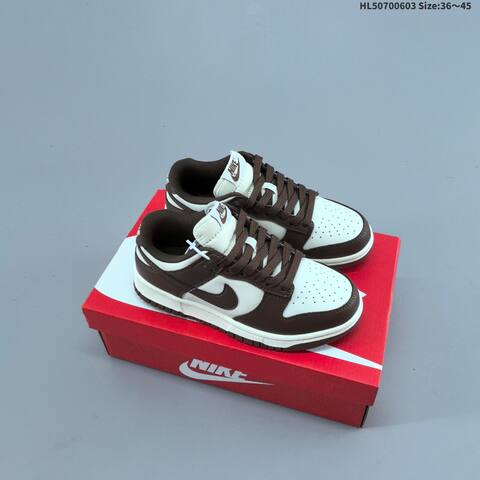 Nike Dunk Low Retro Black White Brown Sail EU 36-45 Skate Shoe - Unisex (BS-59993)