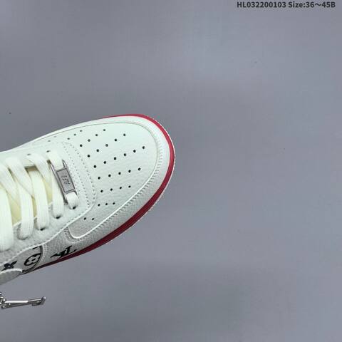 Nike Air Force 1 Low 07 Off White Red Black Navy EU 36-45 Sneaker - Unisex (BS-62254)