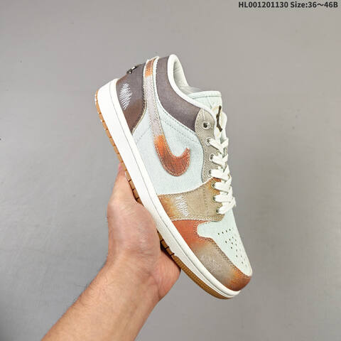 Air Jordan 1 Low SE Multi-Color Distressed AIR JORDAN 1 Aj1 1 Jo Lifestyle (BS-67595)