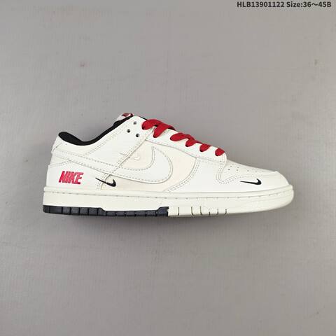 Nike SB Dunk Low Retro DIY Off White Red Black EU 36-45 Skate Shoe - Unisex (BS-63295)