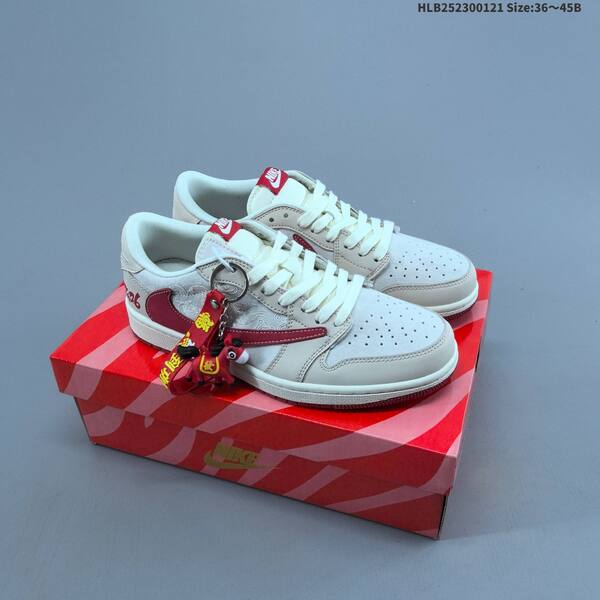 Nike Air Jordan 1 Low white red black 36 45B lifestyle