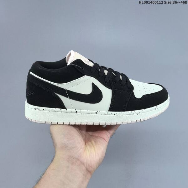 Jordan Air Jordan 1 Low Black/White/Grey 36~46B basketball
