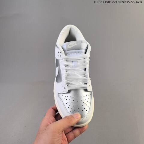 Nike Dunk Low White Silver Grey Sail EU 35 5-42 Skate Shoe - Unisex (BS-62525)
