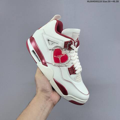 Air Jordan 4 Retro Sierra Red WMNS AIR JORDAN 4 Aj4 Lifestyle (BS-66663)