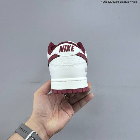 Nike Dunk Low Victory Sail Dark Red White EU 36-46 Skate Shoe - Unisex (BS-61037)
