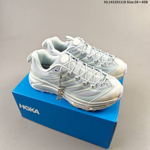 HOKA ONE ONE Mafate Three 2 Beige Light Grey Off White EU 36-45 Trail Shoe Trail Running Sneakers - Unisex (BS-69475)
