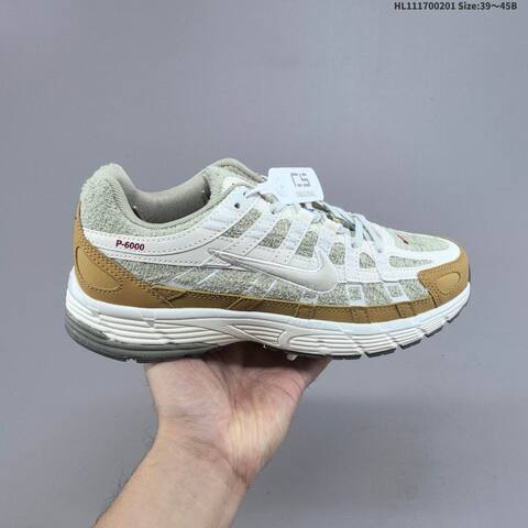 Nike P-6000 CNY IQ1120-311 Light Green White Tan Red EU 39-45 Running Shoe - Unisex (BS-61598)