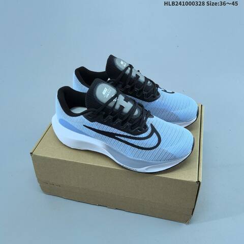 Nike Zoom Fly 5 Flyknit White Black Neon Pink Neon Green Blue EU 36-45 Running Shoe - Unisex (BS-61074)
