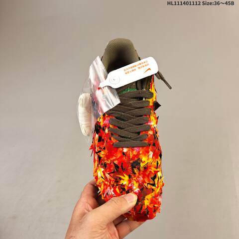 Nike Air Force 1 07 Low Red Orange Yellow Brown Green EU 36-45 Sneaker - Unisex (BS-63827)