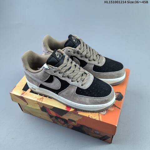 Nike Air Force 1 Low 07 AKIRA Olive Green Light Grey Black White EU 36-45 Sneaker - Unisex (BS-62688)