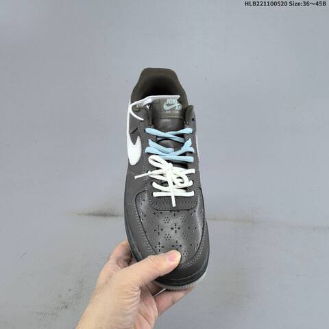 Nike Air Force 1 07 Dark Grey White Light Blue EU 36-45 Sneaker - Unisex (BS-60236)