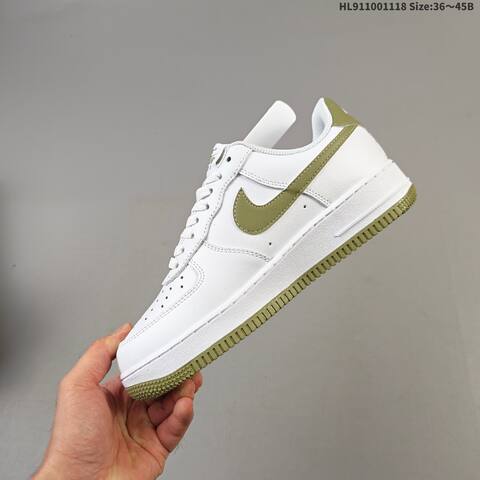 Nike Air Force 1 07 White Olive Green EU 36-45 Sneaker - Unisex (BS-63500)