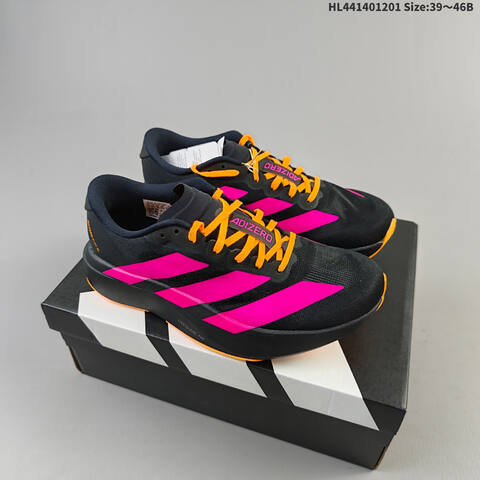 Adidas Adizero Pro Evo SL Black Pink Orange EU 39-46 Running Shoe - Unisex (BS-65379)