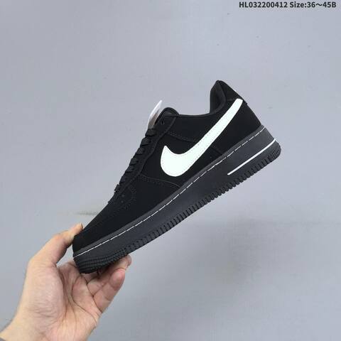 Nike Air Force 1 07 Low Black White Blue Beige EU 36-45 Sneaker - Unisex (BS-60785)