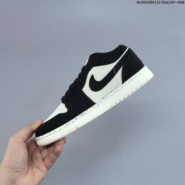 Jordan Air Jordan 1 Low Black/White/Grey 36~46B basketball