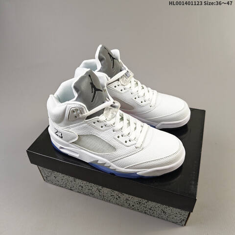 Air Jordan 5 Retro Metallic White Replica AIR JORDAN 5 Aj5 Lifestyle (BS-67710)