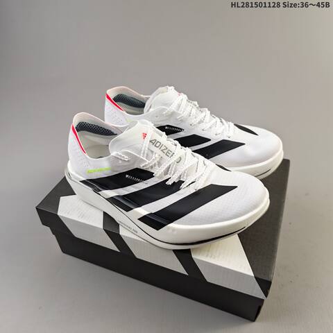 Adidas Adizero Adios Pro Evo 1 White Black Red Neon Green EU 36-45 Running Shoe - Unisex (BS-65412)