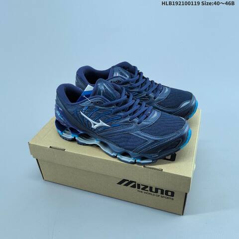 Mizuno Wave Prophecy LS Black Silver White Purple 40 To 46 Running Shoe Running Sneakers - Men's (BS-69850)