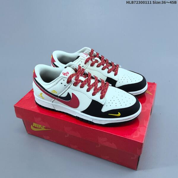Nike Dunk Low Retro DIY Year of the Horse white black red gray EU 36-45 skate shoe