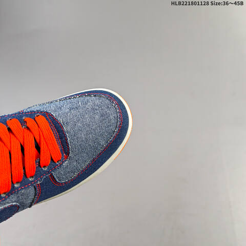 Nike Air Force 1 07 CW2288-111 Blue Orange White EU 36-45 Sneaker - Unisex (BS-62989)