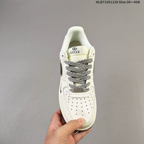 Nike Air Force 1 07 LV8 Off White Grey Black EU 36-45 Sneaker - Unisex (BS-63417)