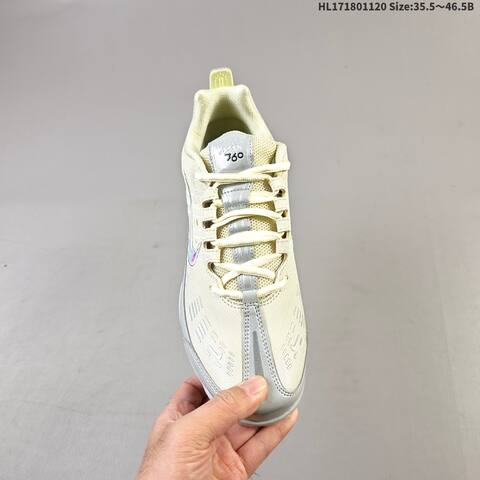 Nike Air Vapormax 360 Cream Silver Iridescent Clear EU 35 5-46 5 Running Shoe - Unisex (BS-63377)