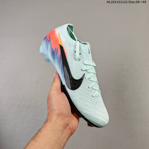 Nike Mercurial Vapor 16 Pro Mint Green Black Orange EU 36-45 Soccer Cleat - Unisex (BS-63294)