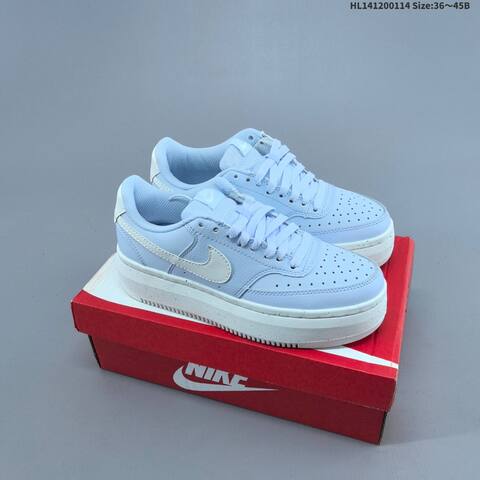 Nike Court Vision Alta LTR Light Pink White Black White EU 36 42 Skate Shoe EU 36-42 - Unisex (BS-61998)